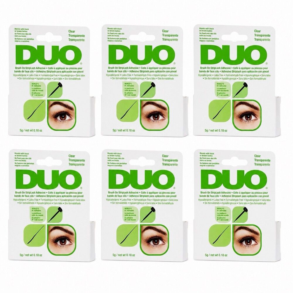 Duo Brush On Clear Glue 6 Pack